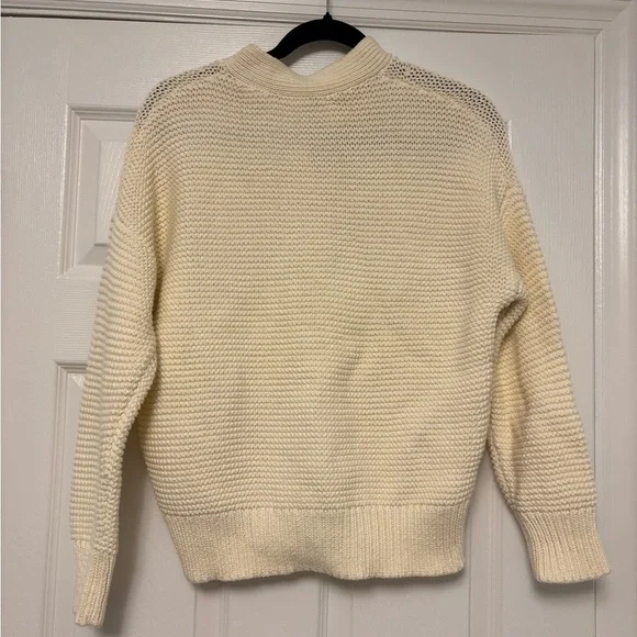 Alex Mill Women’s Button-Front Cardigan Sweater Cream Knit Size Small - Picture 11 of 15